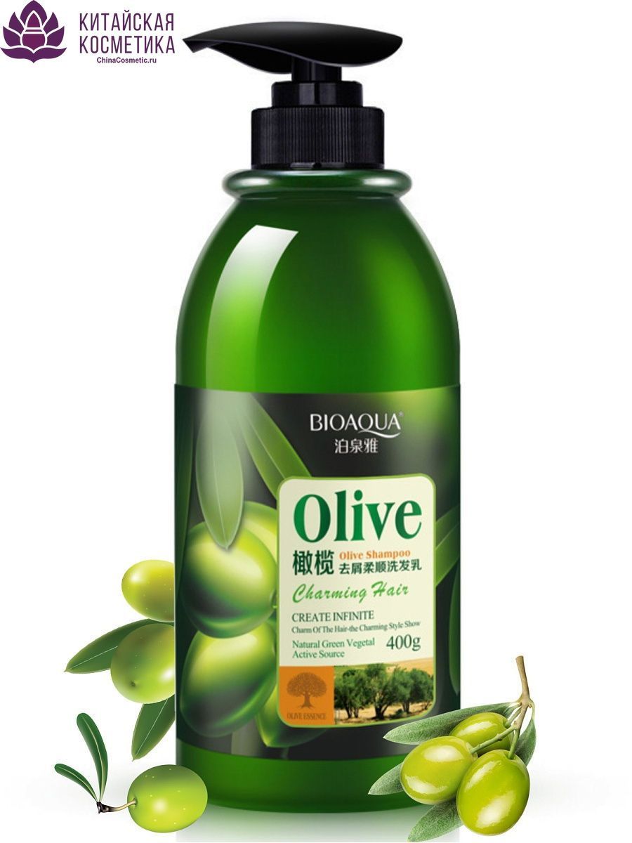 Шампунь для волос с маслом оливы Bioaqua